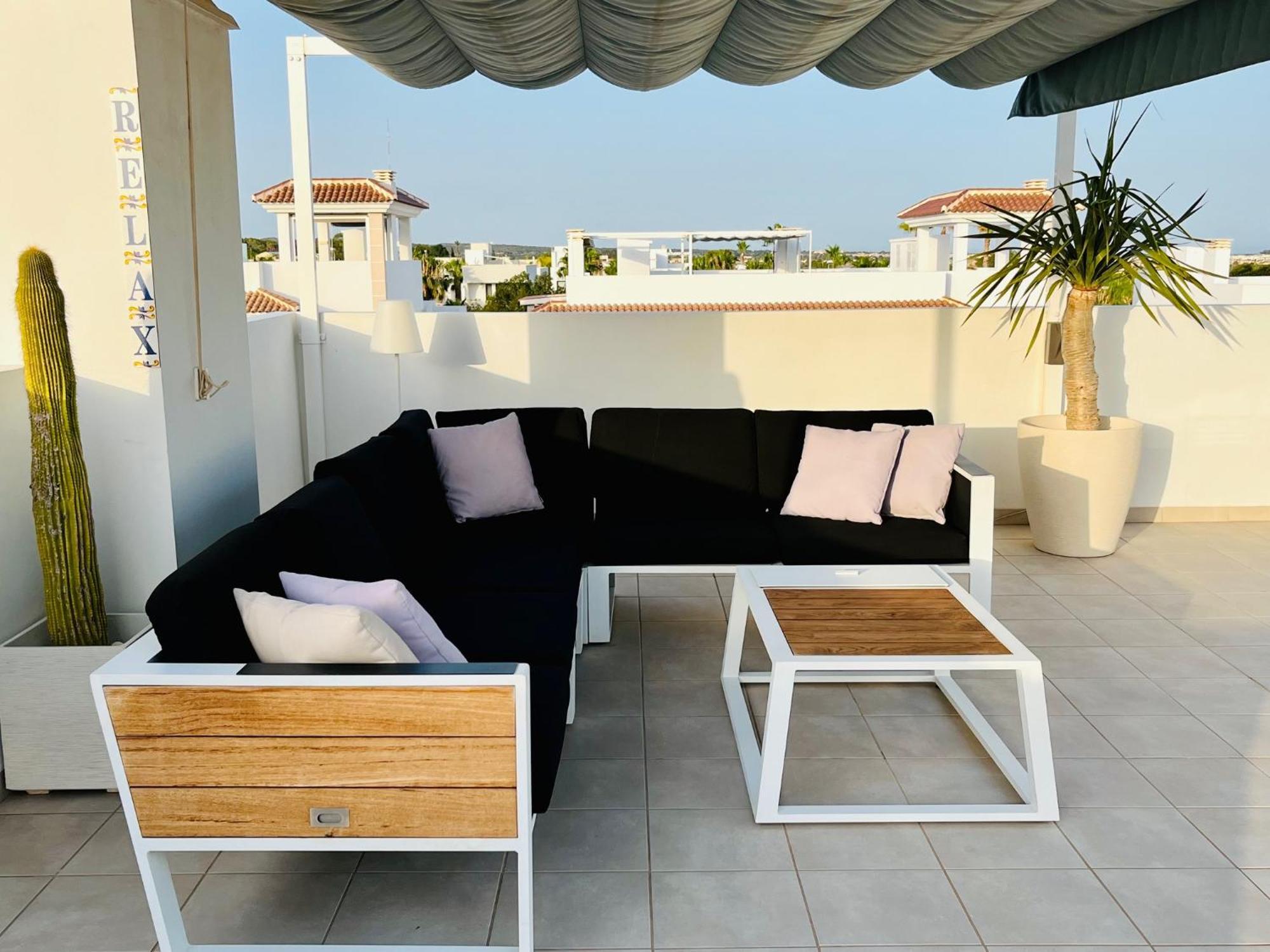 Fortuna Penthouse With Roof Terrace, Ac And Pool Rojales Ngoại thất bức ảnh